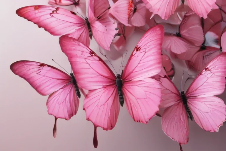 pink butterflies png