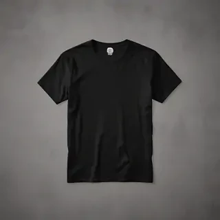 black tee mockup