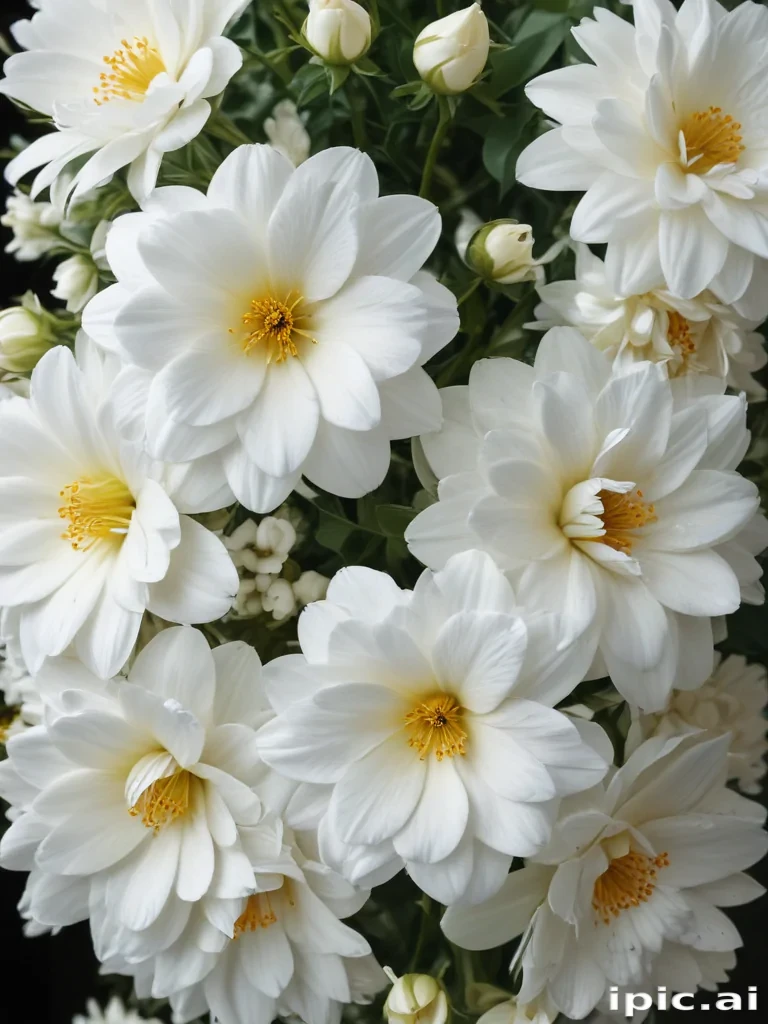 background white flower