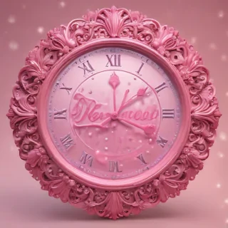 pink happy new year 2024