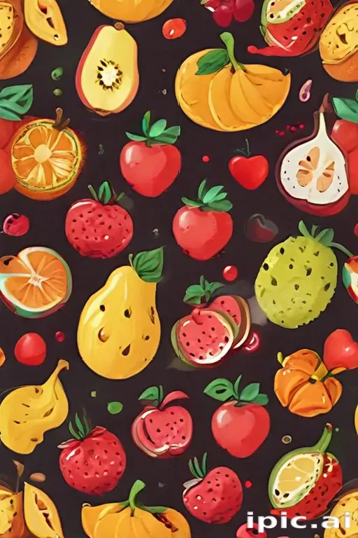 cartoon fruit