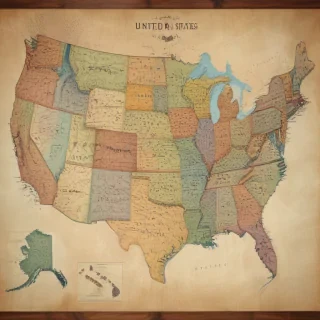 united states map with state names