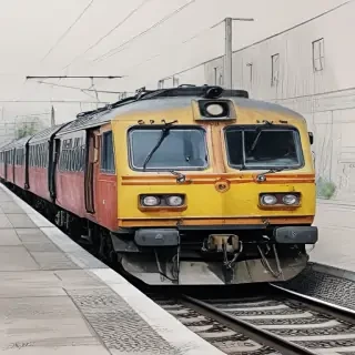 train drawing