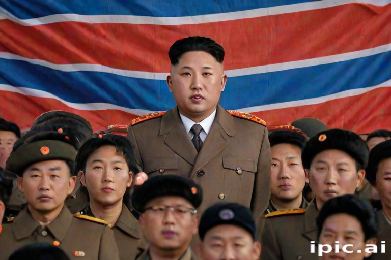 north korea flag