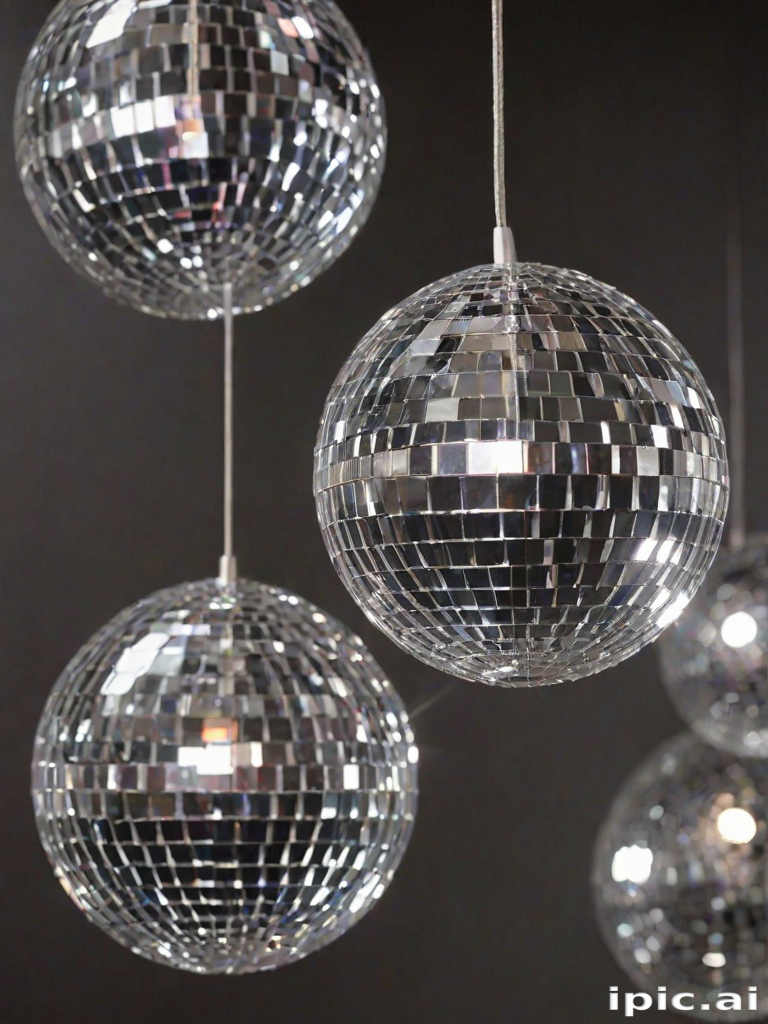 transparent disco balls