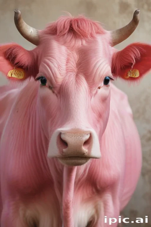 pink cow wallpaper