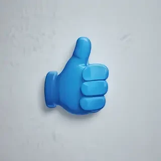 blue thumbs up emoji