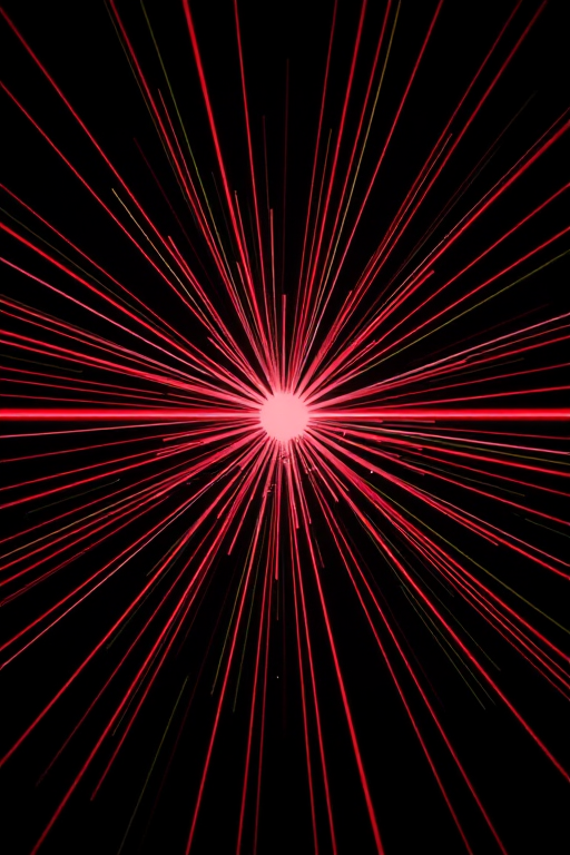 Create a sharp vector illustration of a stylized laser beam with a focus on intricate burst patterns, using a DSLR camera with a 50mm lens at f/1.8, ISO 100, and natural lighting for clarity, shot from eye level to enhance depth and detail.