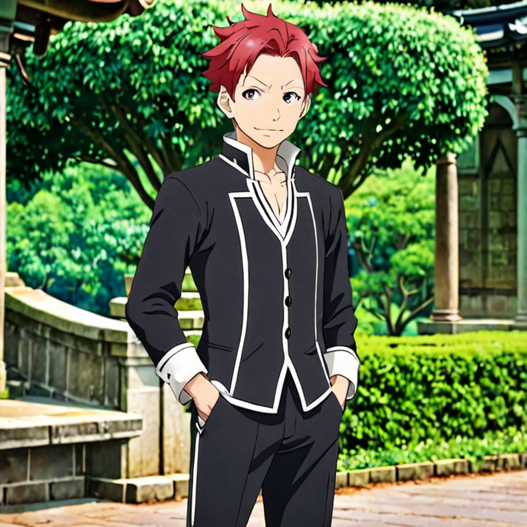 A red-haired guy in the world of re zero