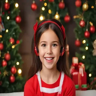 christmas background portrait