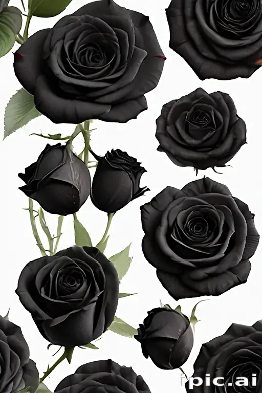 black roses png