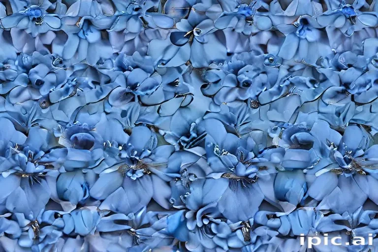 background blue flower wallpaper