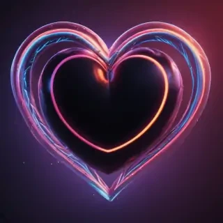 neon heart png