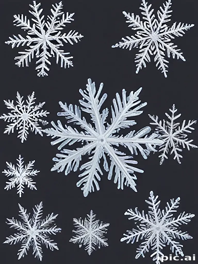 png snowflakes