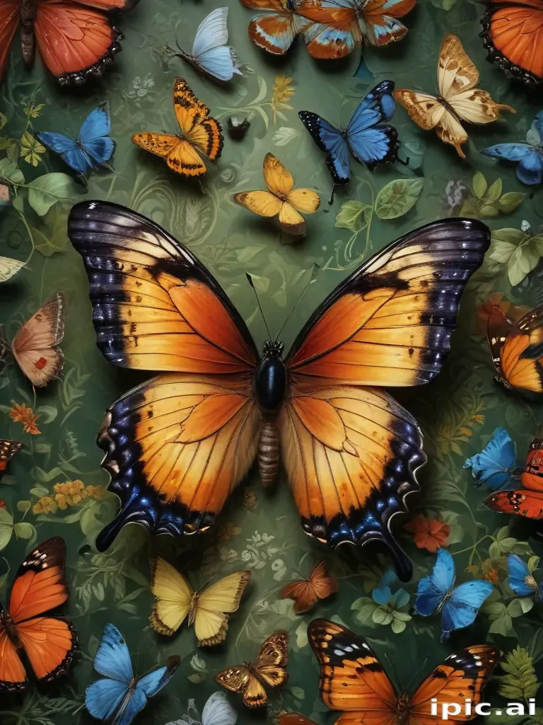 butterfly wall paper