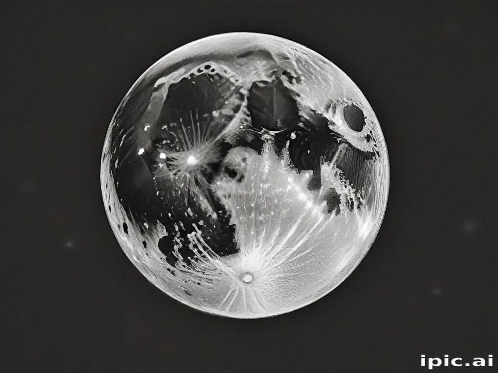 drawing of the moon