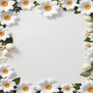 flower background white
