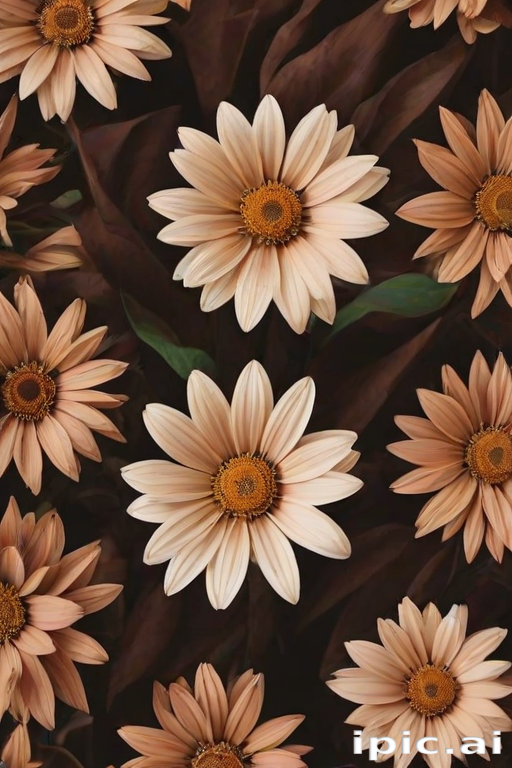 aesthetic brown flowers