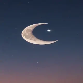 aesthetic crescent moon