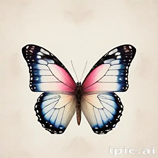 butterfly with no background