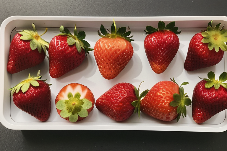how many strawberries in a flat