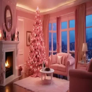 pink christmas pictures