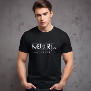 black mockup t shirt