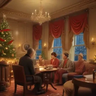 vintage christmas illustration