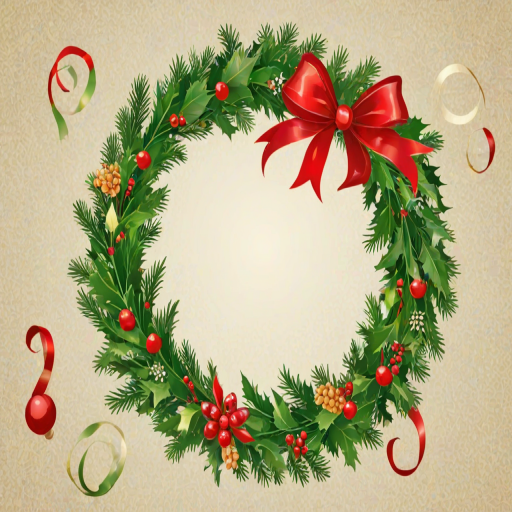 christmas wreath clip art