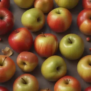 drawn apples