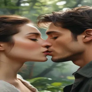 kissing aesthetic