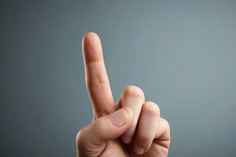 middle finger background