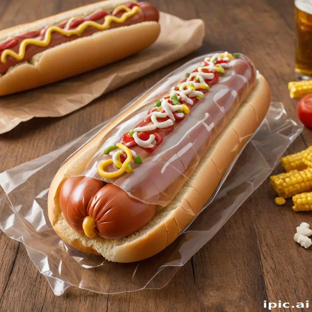 transparent hot dog