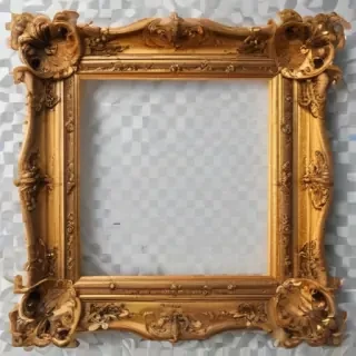 golden frame png transparent
