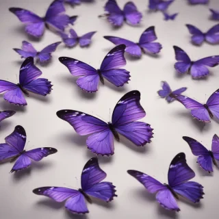purple butterflies