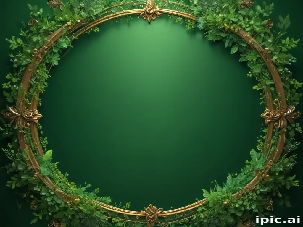 green background