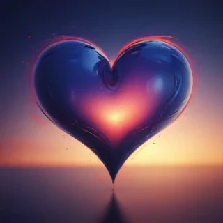 blurry heart wallpaper
