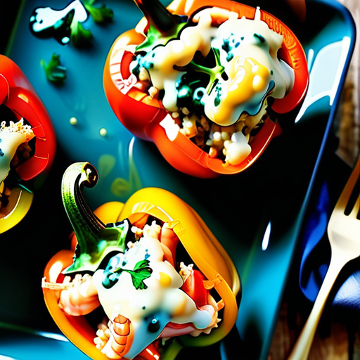 seafood dressing stuffed bell peppers