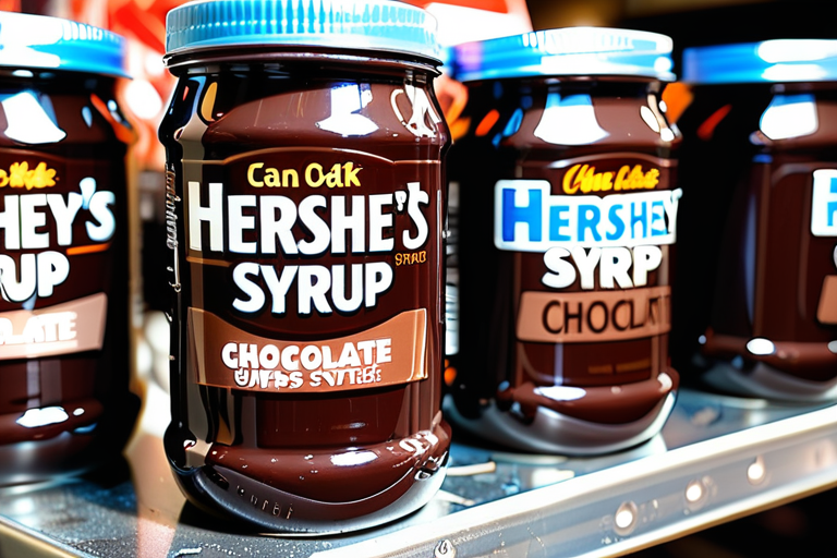 can of hershey's chocolate syrup