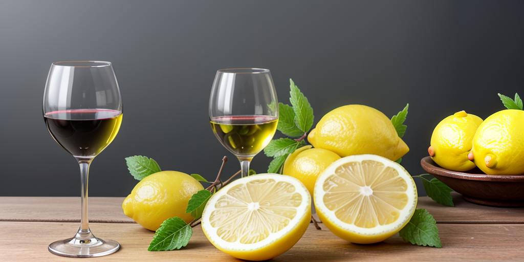 lemon juice or wine chemically