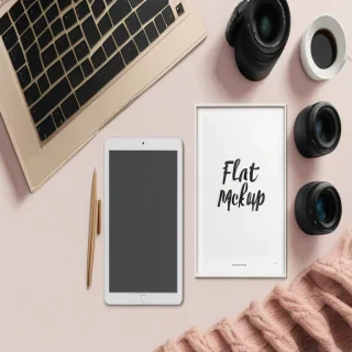 flat lay mockup