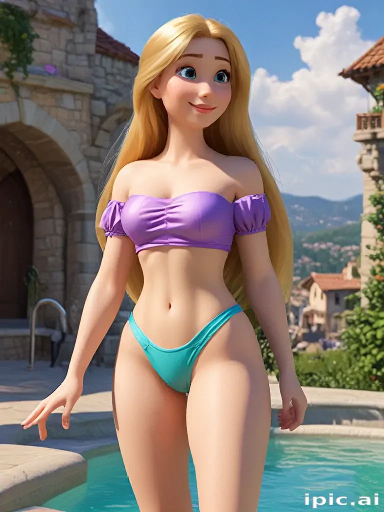 rapunzel in bikini