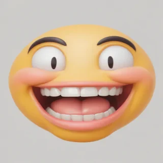transparent laughing emoji