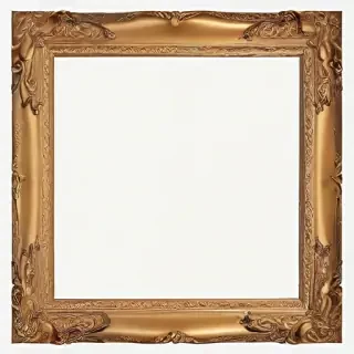 rectangle golden frame png