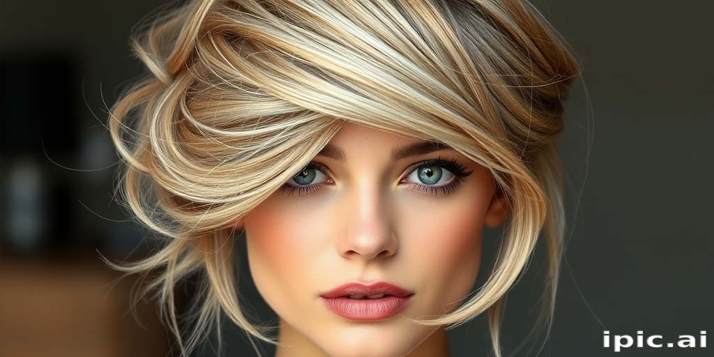 Sophisticated ash blonde French twist with wispy tendrils framing the face, exuding timeless elegance and refined beauty