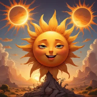 cartoon suns