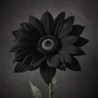 black flower