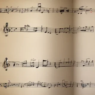 transparent music notes
