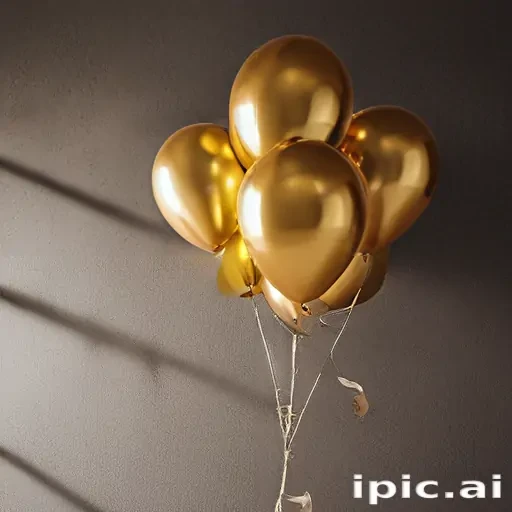 golden balloons