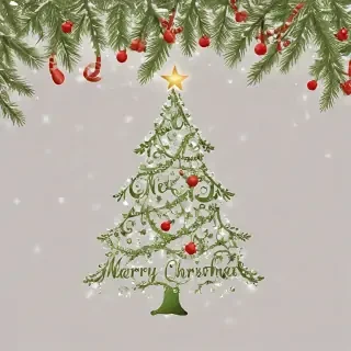 transparent merry christmas